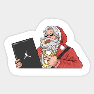 hyperbeast santa Sticker